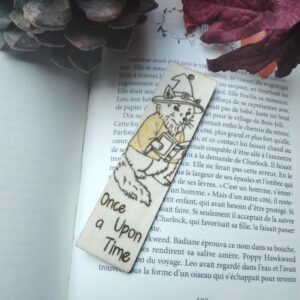 Marque-Page Artisanal "Once Upon a Time" - Gravé Main✨