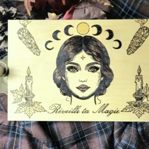 Planche décorative pyrogravée - Réveille ta Magie Intérieure ✨