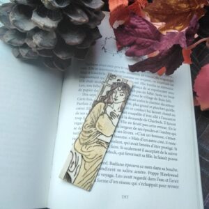 Marque-Page Déesse Grecque - Mythologie Artisanale Pyrographie✨